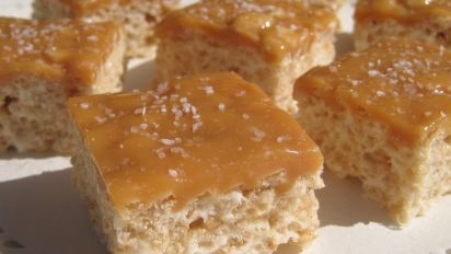 salted caramel rice krispies