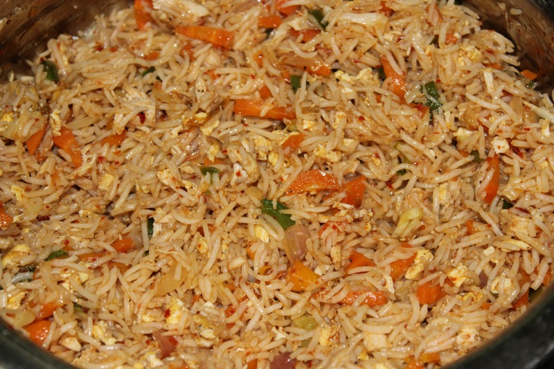 Brown Rice Chicken Schezwan Rice