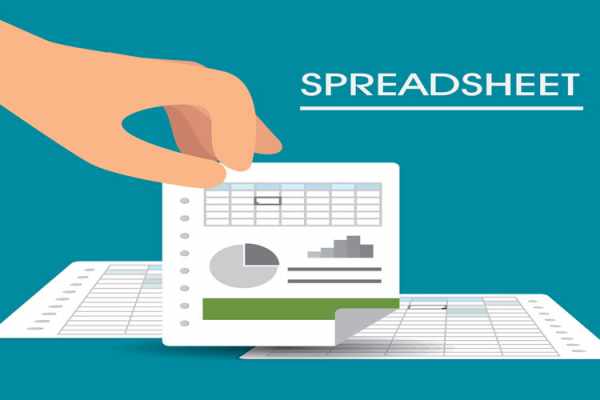 spreadsheet program vector