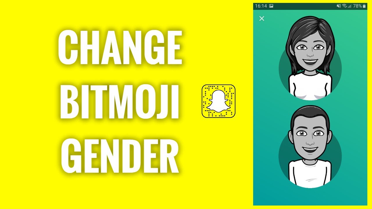 How to Change Bitmoji Gender
