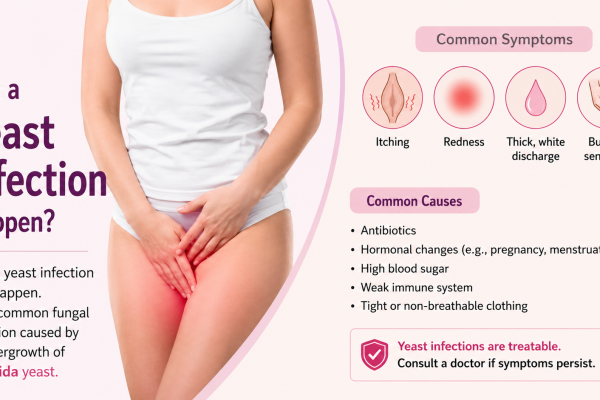 can a yeast infection postpone your period