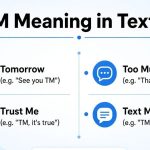 tm meaning texting